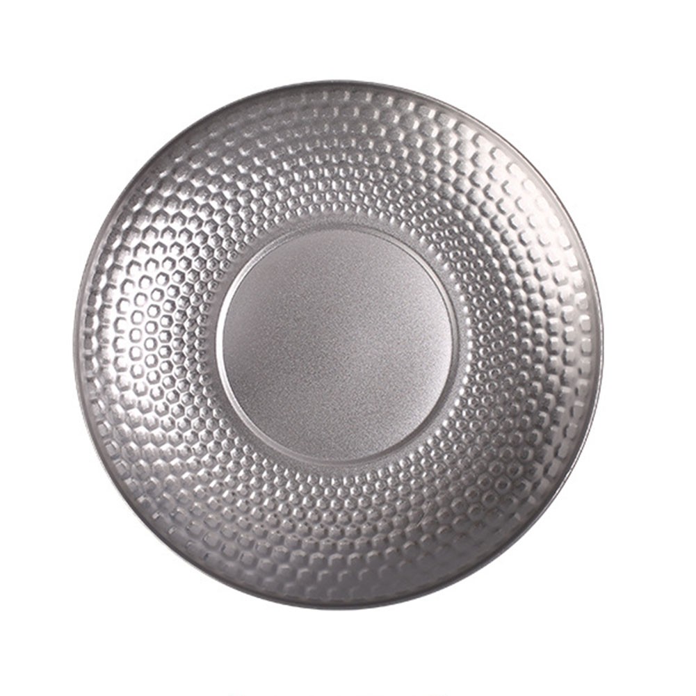 GLFILL Stainless steel Dinner Plates Gold Serving Tray Round Cake Snack Dishes Plates