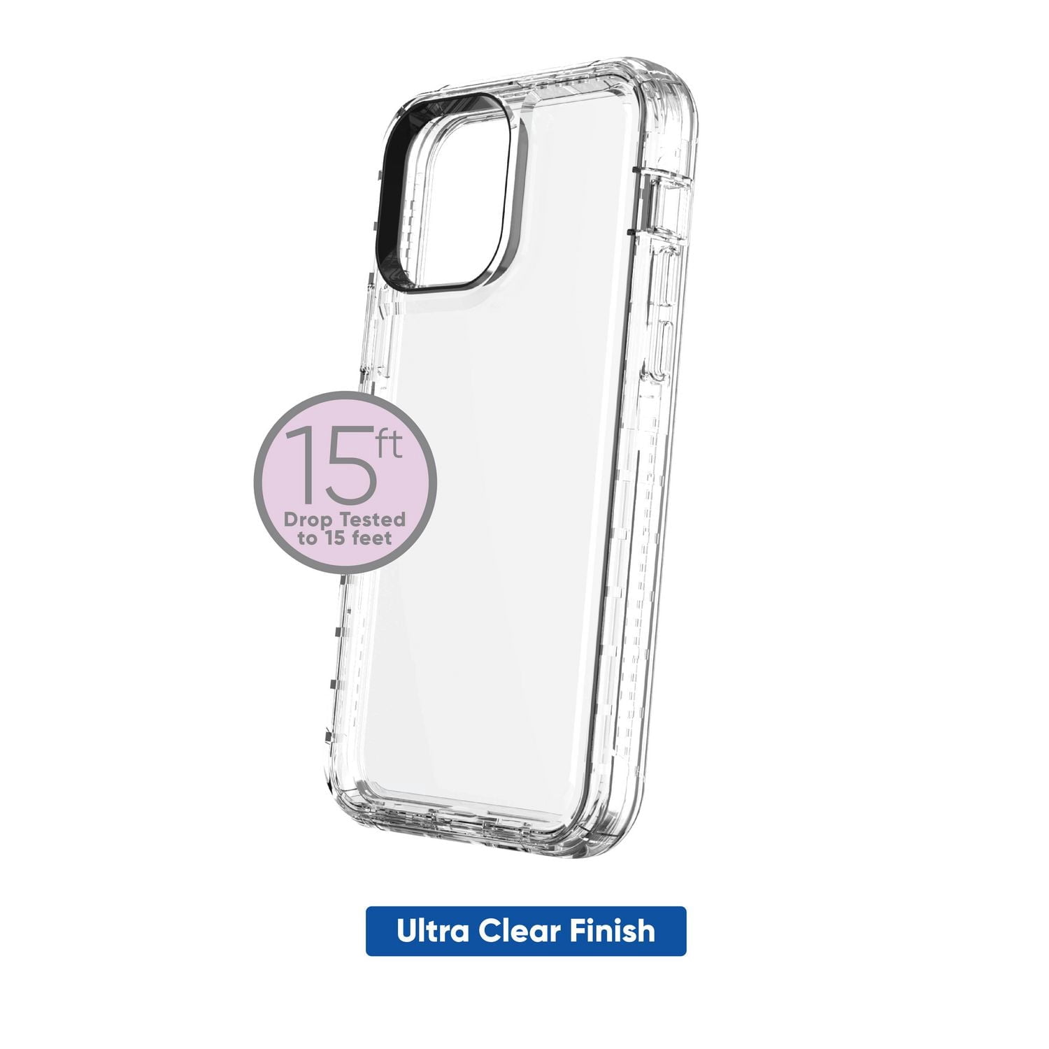 Étui robuste antimicrobien avec avec enveloppe rigide et pince rotative onn. pour iPhone 12 et iPhone 12 Pro