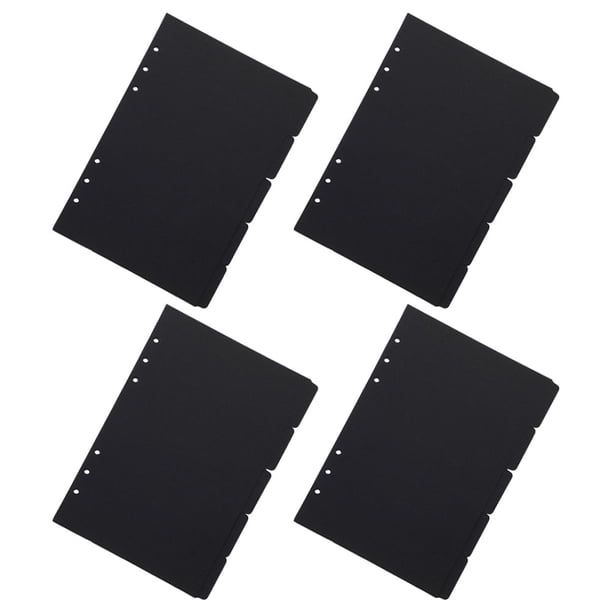 Raindrops 20Ud Separadores Negros Para Cuadernos Con Práctico Y Material En Papel Para Oficina
