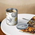 thumbnail image 3 of 12oz Coffee Tumblers Fall Pumpkins Leaves Pattern Stainless Steel Vacuum Insulated Travel Tumbler Coffee Cups Mug with Lid and Straw with Cleaning Brush for Cold & Hot Drinks, 3 of 5