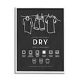 thumbnail image 4 of Stupell Industries Drying Procedure Guide Helpful Laundry Symbol Chart Graphic Art White Framed Art Print Wall Art, Design by Lettered and Lined, 4 of 5
