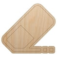 thumbnail image 1 of Flat Eraser Icon Homework School Wood Shape Unfinished Piece Cutout Craft DIY Projects - 4.70 Inch Size - 1/4 Inch Thick, 1 of 7