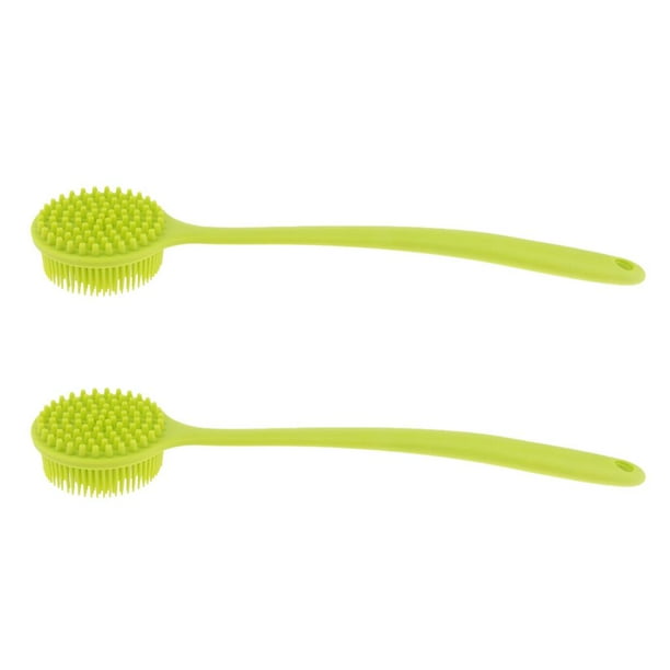 2Pcs Silicona Cuerpo Cepillo SPA Scrubber Herramienta Exfoliante Con Para Ancianos, Adultos Y Accesorios De jinwen Cepillo de masaje de silicona