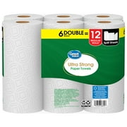 Great Value Ultra Strong Paper Towels, 6 Double Rolls