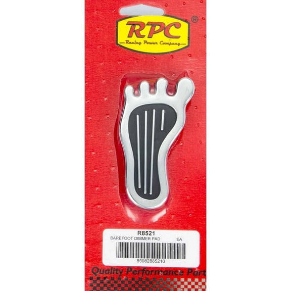 Racing Power Co-Packaged Dimmer Pad Barefoot Chrome Steel