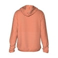 thumbnail image 3 of Uemuo Orange Gingham Pattern Women's Full Zip UPF 50+ Sun Protection Hoodie Jacket Long Sleeve Sun Shirt Hiking Outdoor Performance with Pockets-3X-Large, 3 of 9
