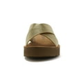 thumbnail image 3 of SODA LUCY ~ Women Open Toe Flatform Platform Crisscross Band Upper Fashion Slide Sandals, 3 of 5