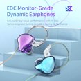 thumbnail image 2 of KZ Auriculares con cable Auriculares para juegos de música en la oreja Auriculares portátiles para computadora portátil Conector en forma de L de 3,5 mm Auriculares coloridos, micrófono seitruly EL005353-02B, 2 of 2