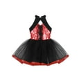 thumbnail image 3 of Aislor Kids Girls Sleeveless Shiny Ballet Dance Leotard Tutu Mesh Dress Ballroom Costumes 4-14, 3 of 7