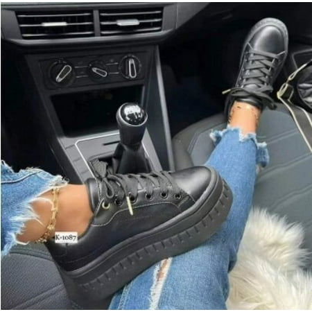 

Fashion Vulcanized Sports Shoes Casual Outdoor Walking Shoes 2022 Breathable Wedge Heel Women Sneakers Shoes Zapatillas Mujer