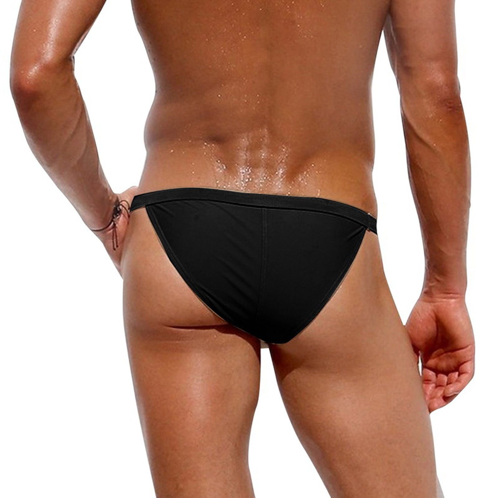 Mens Swimwear Adult Male Mens Swimwear Mens Double Briefs Mesh