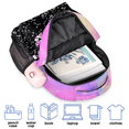 thumbnail image 5 of Jiaoprinted Custom Cheer Backpack Personalized Cheerleader Shoulder Bag with Name Laptop Bag for Women, Cheerleading Gifts, Rainbow Pinks, 5 of 7