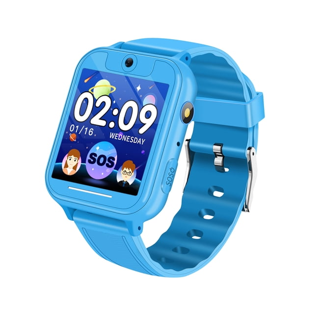 Childrens Smartwatch 1.54 Inch Capacitive Touch- Hd High-Definition Color Screen Supports Music Playback, with 5 Built-In Play and Call Positioning Watches Children at Play