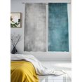 thumbnail image 3 of Abstract Vintage Sheer Curtains 72 Inches Long 2 Panels Gradient Teal Grey Color Patchwork Light Filtering Semi Sheer Window Curtains Drapes for Bedroom Living Room 52"x72", 3 of 7
