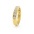 thumbnail image 6 of Channel Set Round Diamond Wedding Ring Band 18K Yellow Gold 0.50Cttw Size 5.5, 6 of 7