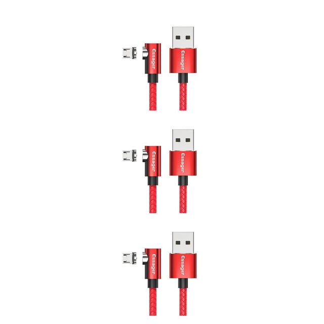 Sidaley Essager, Cable Micro USB para iPhone, Samsung, Android, teléfono móvil, Cable de carga rápida, Cable magnético, Cable USB Type4 NO4