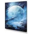 thumbnail image 2 of Designart "In Icy Tree Planet Europa" Space Planet Wall Art Living Room, 2 of 5