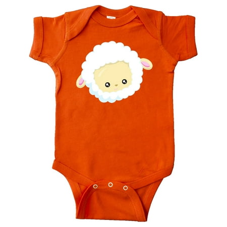 

Inktastic Cute Sheep Little Sheep Sheep Head White Sheep Gift Baby Boy or Baby Girl Bodysuit