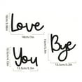 thumbnail image 3 of Love You Bye Wood Sign Home Decor - Boho Farmhouse Wall Art Decor for Living Room Entryway, Express Love & Warmth for Family Lovers, Valentine's Day Gift & Decoration (Black), 3 of 7