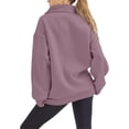 thumbnail image 3 of Womens Oversized Sweatshirts Hoodies Half Zip Pullover Fall  Outfits 2023  Clothes, Womens Sweatshirts Half Zip Cropped Pullover Fleece Quarter Zipper Hoodies Fall outfits Clothes, 3 of 6