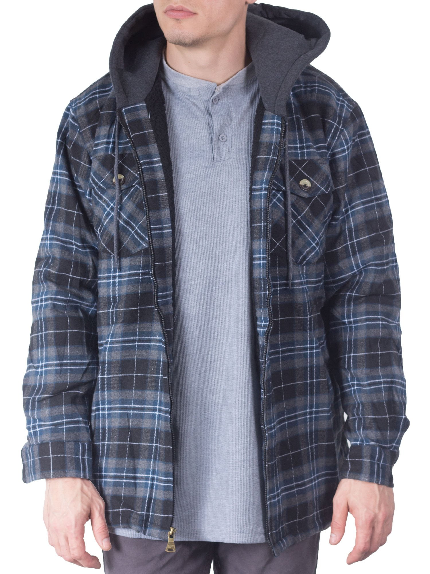 Walnut Creek Outdoors - Mens Flannel Jackets For Mens Big And Tall Zip ...