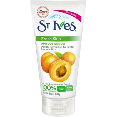 St. Ives Fresh Skin Invigorating Apricot Scrub 6 oz (Pack of