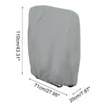 thumbnail image 2 of Unique Bargains Dustproof Outdoor Folding Chair Dust Cover 1pc Gray, 2 of 5