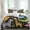 Black, variant on Cartoon Animals Set of 4 Bedding Quilt Covers, Cute Funny Botanical Zebra Giraffe Black 4-Piece Bed Sheet Set with Extra Soft Bed Sheets Quilt Cover Pillowcase, Full