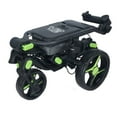 thumbnail image 3 of Axglo V2 Golf Push Cart - 3-Wheel - Patented 1-Step Folding System - Black/Green, 3 of 4