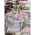 thumbnail image 5 of Outdoor Tablecloth with Umbrella Hole for Patio/Picnic/Party/Camping, Blue Purple Gnomes Waterproof Table Cloth Round Cover Washable, Spring Hydrangea Flower Leaf Pink Plaid (Dia 54"), 5 of 8