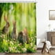 thumbnail image 5 of Xihbxyly Cortina de Ducha Verde Claro, Hermoso Diseño de Estampado de Pascua, Tela de Poliéster Impermeable, Ganchos de Fácil Instalación, Mejora La Decoración Del Baño, Uso Versátil En El Hogar, Un, 5 of 7