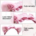 thumbnail image 3 of Paquete de 2 diademas de Lolita con orejas de gato, pajarita, campana, aro para la cabeza, cinta de encaje dulce, accesorios para el tocado MFZFUKR CPB-SSW1779-3, 3 of 6