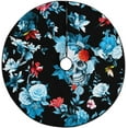 thumbnail image 1 of FMSHPON Vintage Skull Flowers Roses Xmas Christmas Tree Skirt Stand Mat for Holiday Party Decoration Indoor Outdoor 36 inches, 1 of 3