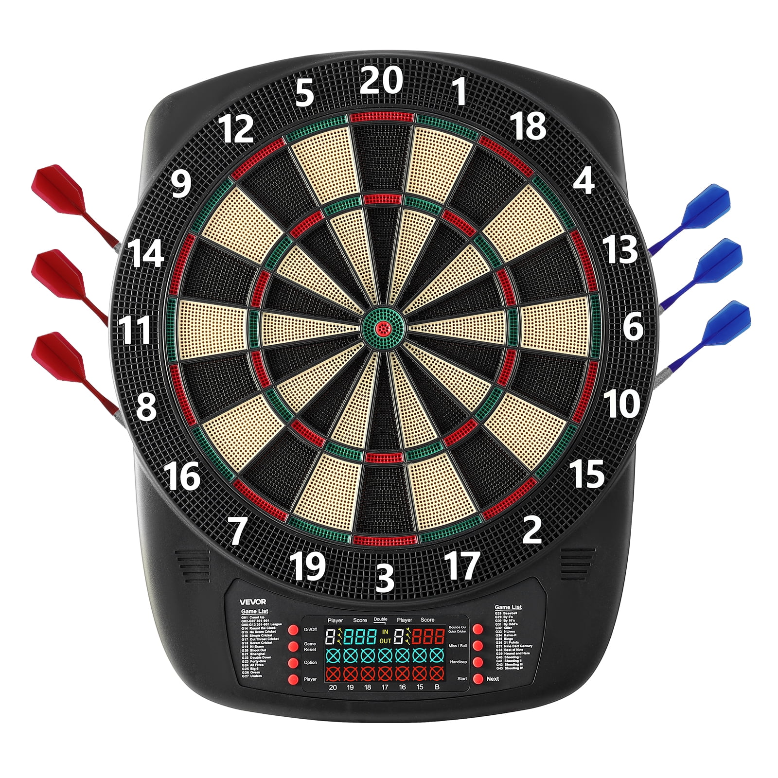 ダーツ DART GAME ELECTRONIC DARTBOARD Electronic Dartboard with 27 Game Modes, 16 Players, LED Display