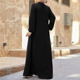 thumbnail image 5 of Womens Eid Mubarak Praying Clothes Plus Size Zipper Abaya Dress Muslim Islamic Dubai Kaftan Eid Ramadan Prayer Dress, 5 of 8