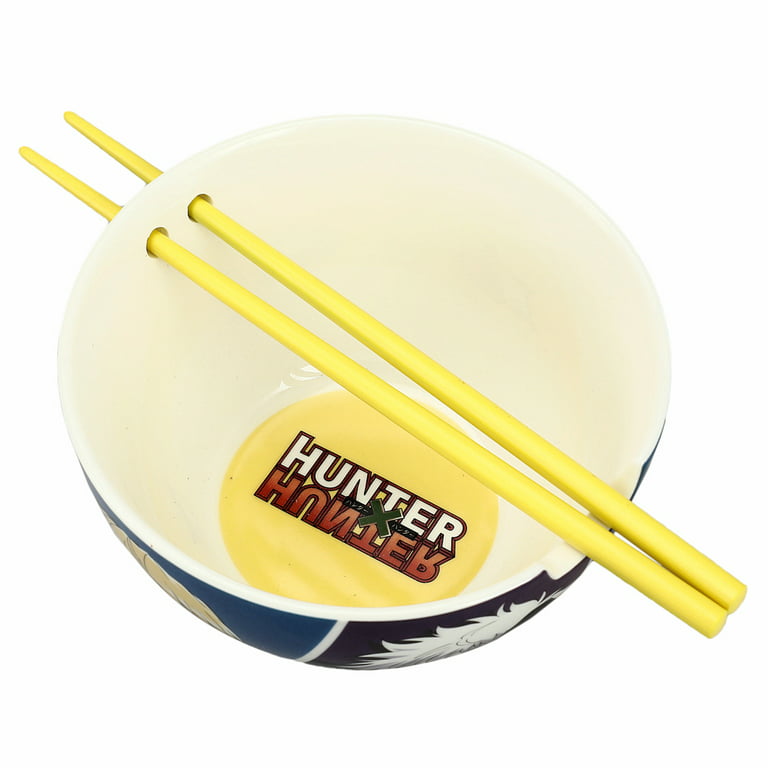 Feellawn Straw Hat Ramen Bowl With Chopsticks for Anime Fans（Ceramic）