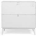 thumbnail image 2 of Camaflexi Mid-Century Solid Wood Dresser, Modern 3 Drawer Dresser for Bedroom, White Finish, 2 of 7