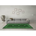 thumbnail image 3 of Ahgly Company Indoor Square Oriental Emerald Green Traditional Area Rugs, 3' Square, 3 of 4