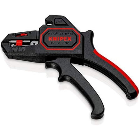 UPC: 0843221022549 | KNIPEX Tools – Automatic Wire Stripper  10-24 AWG (1262180SB)