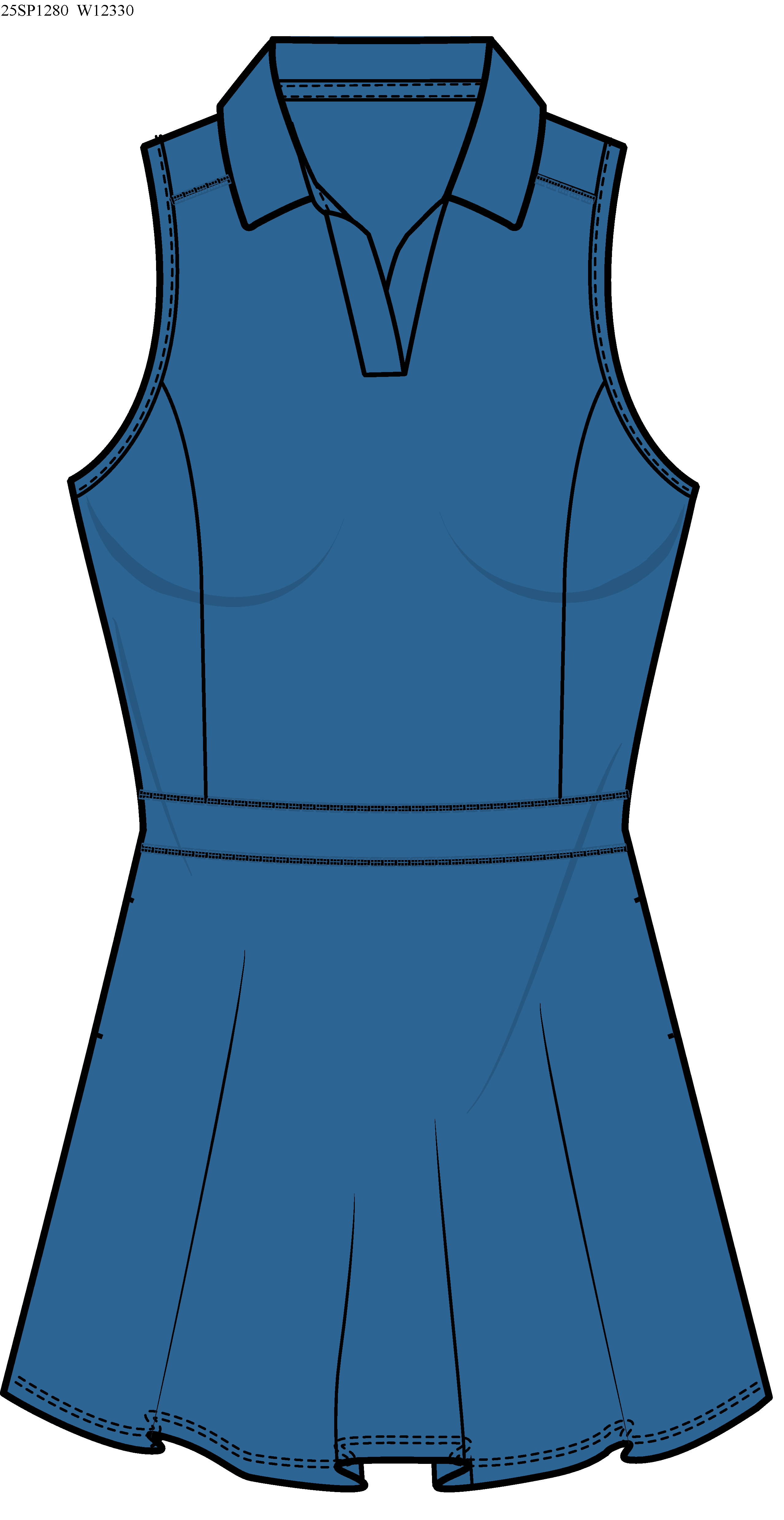 Ben Hogan Women’s Solid Ventilation Sleeveless Golf Dress with Shorties, Sizes XS-XXXL