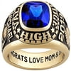 Order Now for 2025 Graduation, Freestyle Men's 18K Gold over Sterling Large Classic Stone Class Ring , Personalized, High School or College