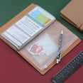 thumbnail image 3 of 12Pcs A6 Binder Pockets Transparent PVC 6-Hole Binder Pockets Zip Folder Plastic Money Budget Envelopes, 3 of 8