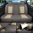 thumbnail image 6 of Car Seat Covers Full Set Fit for Dodge/Chevrolet Charger 2006-2023, Premium Faux Leather Waterproof Breathable Anti‑Slip Seat Protectors, Gray&Beige, 6 of 7