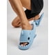 thumbnail image 3 of Fashion Fun Women's Shark Slippers Summer Preppy Look Thick Sole Non-Slip Beach Shoes, 3 of 4