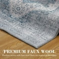 thumbnail image 5 of HOMERRY Area Rugs 8' x 10' Area Rug for Living Room Floral Carpet for Home Decor, Blue/Gray, 5 of 6