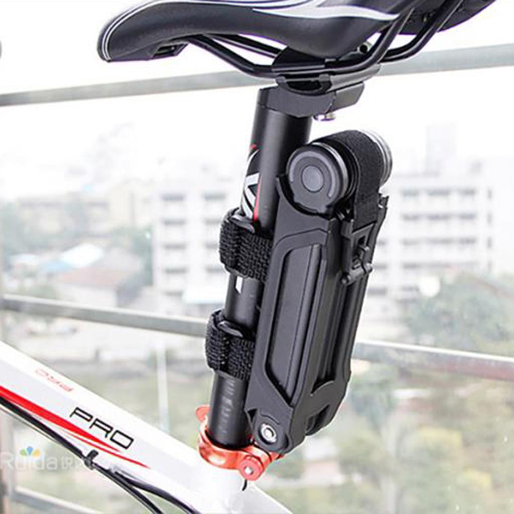 Heavy Duty 6 Joints Folding Lock with Mounting Bracket for Mountain Road Bikes