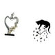thumbnail image 5 of Figura De Pareja Besándose, Estatua Coleccionable, Adorno Para Dormitorio, Boda, Estantería, Armario, Decoración Del Hogar, Reloj De Pared De Gato Silencioso, Movimiento Silencioso, Sala De, 5 of 8