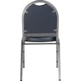 thumbnail image 5 of NPS 9200 Series 35" Metal and Vinyl Stack Chair in Midnight Blue/Silvervein, 5 of 5
