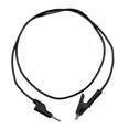 thumbnail image 2 of Cable de prueba de 100 cm con conector banana y pinza de cocodrilo para fuente de alimentación, versátil, Negro, 2 of 9