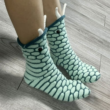 

YSEINBH Men And Women Creative 3D Slipper Socks Animal Shape Cartoon Floor Socks Knitted Warm Winter Funny Unisex Funny Socks